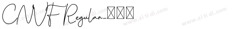 CNVF Regular字体转换